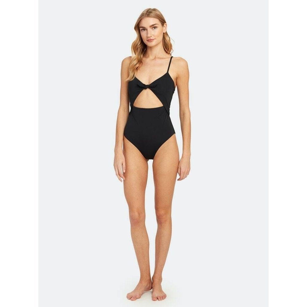 Mara Hoffman Black Kia One Piece Fully Lined Swimsuit Size XS NWT $250 UPF 50